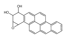 (+-)-3-α,4-α-Epoxy-1,2,3,4-tetrahydrobenzo(b,def)chrysene-1-β,2-α-diol Structure