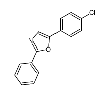 5-(4-chlorophenyl)-2-phenyl-1,3-oxazole结构式