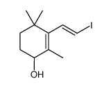 rac-(E)-3-(2-iodovinyl)-2,4,4-trimethylcyclohex-2-en-1-ol结构式