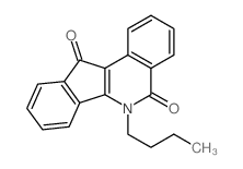 6-Butyl-5H-indeno[1,2-c]isoquinoline-5,11(6H)-dione结构式