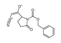 N-carbobenzoxypyroglutamyl diazomethyl ketone结构式