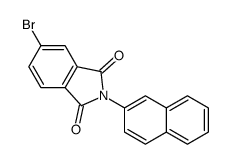 5-bromo-2-naphthalen-2-ylisoindole-1,3-dione Structure