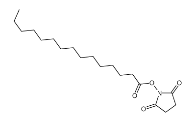 PENTADECANOIC ACID N-HYDROXYSUCCINIMIDE ESTER结构式