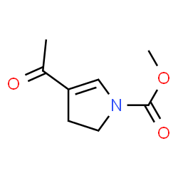 1H-Pyrrole-1-carboxylic acid, 4-acetyl-2,3-dihydro-, methyl ester (9CI)结构式