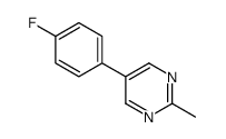 Pyrimidine, 5-(4-fluorophenyl)-2-methyl- (9CI) structure