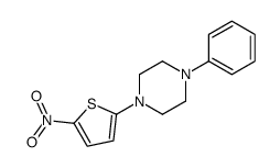 1-(5-nitrothiophen-2-yl)-4-phenylpiperazine结构式