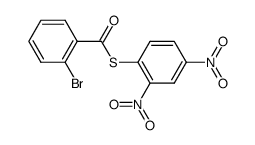 S-(2,4-dinitrophenyl) 2-bromobenzothioate结构式