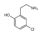 2-(2-aminoethyl)-4-chlorophenol结构式