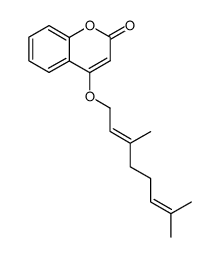 4-geranyloxychromene-2-one Structure