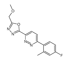 PYRIDAZINE, 3-(4-FLUORO-2-METHYLPHENYL)-6-[5-(METHOXYMETHYL)-1,3,4-OXADIAZOL-2-YL]- picture