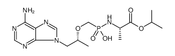 L-Alanine, N-[[[(1R)-2-(6-amino-9H-purin-9-yl)-1-methylethoxy]methyl]hydroxyphosphinyl]-, 1-methylethyl ester picture