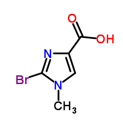 2-溴-1-甲基-1H-咪唑-4-羧酸结构式