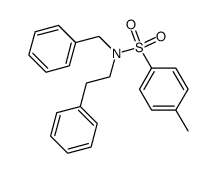 N-benzyl-4-methyl-N-phenethylbenzenesulfonamide结构式