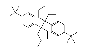 1-tert-butyl-4-[5-(4-tert-butylphenyl)-4,5-diethyloctan-4-yl]benzene结构式