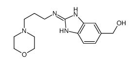 (2-((3-Morpholinopropyl)amino)-1H-benzo[d]imidazol-6-yl)Methanol结构式