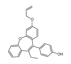 3-(Allyloxy)-10-ethyl-11-(4-hydroxyphenyl)dibenzo(b,f)oxepin结构式