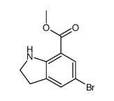 5-BROMO-INDOLINE-7-CARBOXYLIC ACID METHYL ESTER picture