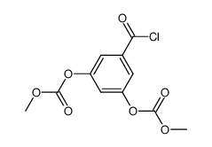 3,5-bis-methoxycarbonyloxy-benzoyl chloride Structure
