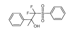 1,1-difluoro-2-phenyl-1-(phenylsulfonyl)propan-2-ol Structure