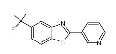 2-PYRIDIN-3-YL-5-TRIFLUOROMETHYL-BENZOTHIAZOLE structure