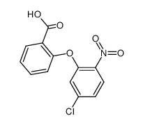 2-(5-chloro-2-nitrophenyloxy)benzoic acid结构式