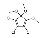 1,2,3-Trichlor-4,5,5-trimethoxy-cyclopenta-1,3-dien结构式