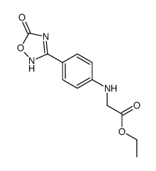 ethyl 2-{[4-(5-oxo-4,5-dihydro-1,2,4-oxadiazol-3-yl)phenyl]amino}acetate结构式
