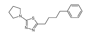 2-(4-phenylbutyl)-5-pyrrolidin-1-yl-1,3,4-thiadiazole Structure