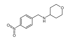 4-[N-(tetrahydropyran-4-yl)aminomethyl]-nitrobenzene Structure
