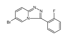 6-Bromo-3-(2-fluorophenyl)-[1,2,4]triazolo[4,3-a]pyridine结构式