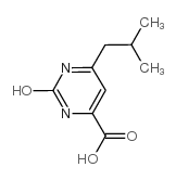 2-hydroxy-6-isobutylpyrimidine-4-carboxylic acid structure