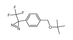 3-((4-tert-butoxymethyl)phenyl)-3-trifluoromethyl-3H-diazirine结构式