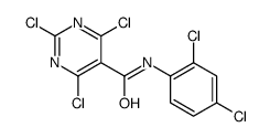 2,4,6-trichloro-N-(2,4-dichlorophenyl)pyrimidine-5-carboxamide Structure