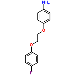 4-[2-(4-Fluorophenoxy)ethoxy]aniline Structure