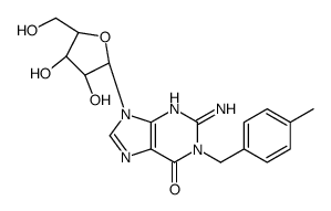 2-amino-9-[(2R,3R,4S,5R)-3,4-dihydroxy-5-(hydroxymethyl)oxolan-2-yl]-1-[(4-methylphenyl)methyl]purin-6-one Structure