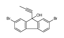 2,7-dibromo-9-prop-1-ynylfluoren-9-ol结构式