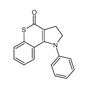 2,3-Dihydro-1-phenyl-benzothiopyrano[4,3-b]pyrrol-4-on结构式