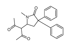 3-(1-methyl-5-oxo-4,4-diphenylpyrrolidin-2-yl)pentane-2,4-dione结构式