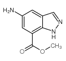 5-AMINO-1H-INDAZOLE-7-CARBOXYLIC ACID METHYL ESTER structure