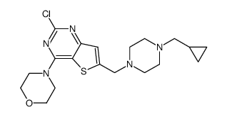 4-(2-chloro-6-((4-(cyclopropylmethyl)piperazin-1-yl)methyl)thieno[3,2-d]pyrimidin-4-yl)morpholine picture