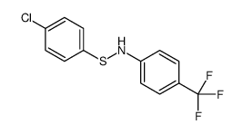 N-(4-chlorophenyl)sulfanyl-4-(trifluoromethyl)aniline Structure
