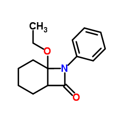 6-Ethoxy-7-phenyl-7-azabicyclo[4.2.0]octan-8-one Structure
