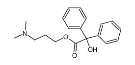 Hydroxy-diphenyl-acetic acid 3-dimethylamino-propyl ester Structure