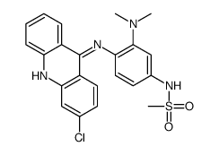 N-[4-[(3-chloroacridin-9-yl)amino]-3-(dimethylamino)phenyl]methanesulfonamide结构式