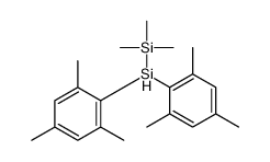 bis(2,4,6-trimethylphenyl)silyl-trimethylsilane Structure
