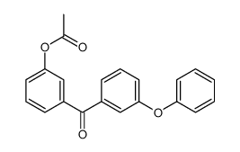 3-ACETOXY-3'-PHENOXYBENZOPHENONE structure