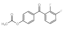 4-ACETOXY-2',3'-DIFLUOROBENZOPHENONE Structure