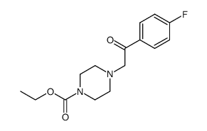 ethyl 4-[2-(4-fluorophenyl)-2-oxoethyl]piperazine-1-carboxylate Structure