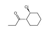 1-((1R,2S)-2-Chloro-cyclohexyl)-propan-1-one结构式