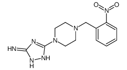 3-[4-[(2-nitrophenyl)methyl]piperazin-1-yl]-1H-1,2,4-triazol-5-amine结构式